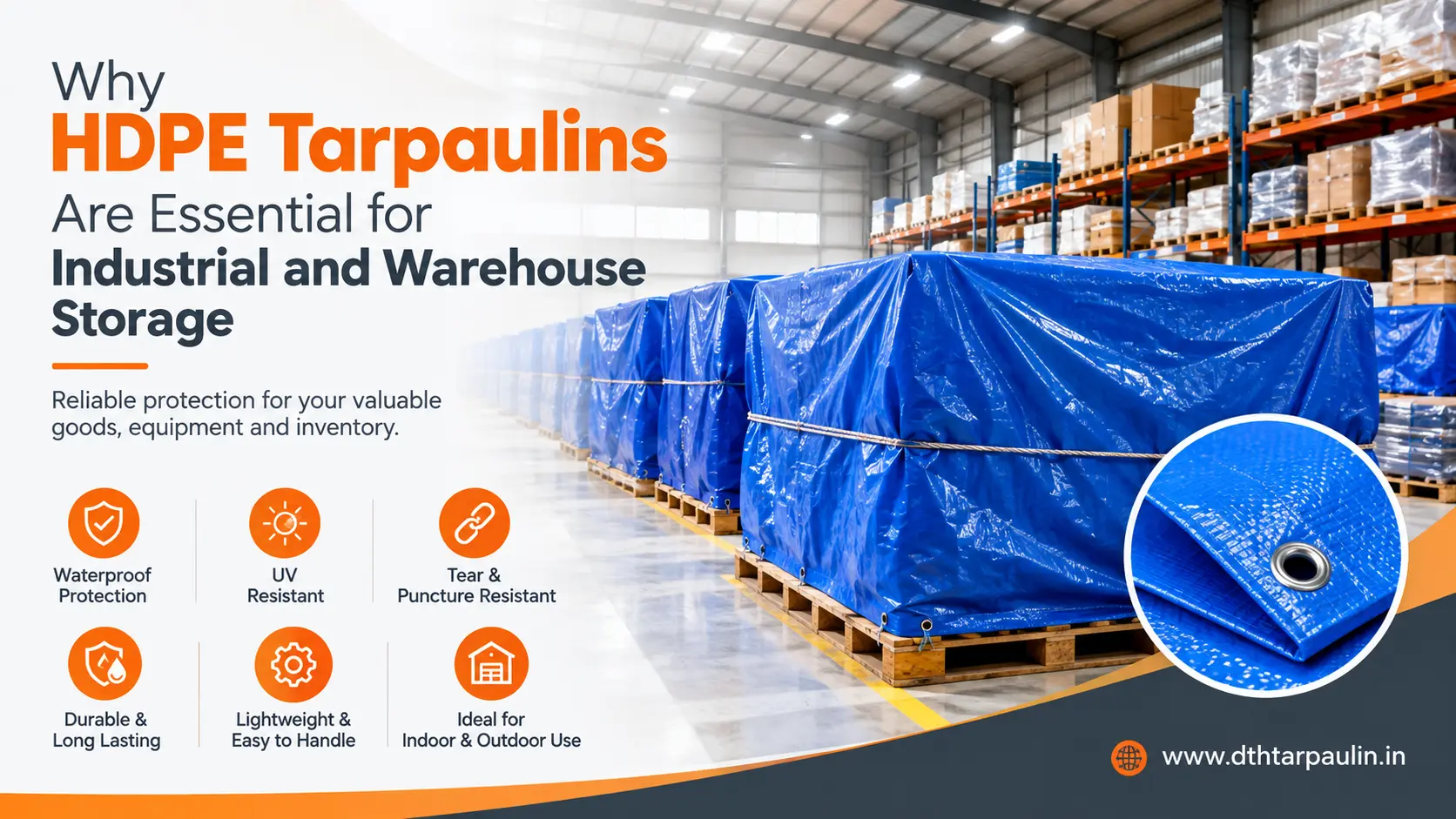 Why HDPE Tarpaulins Are Essential for Industrial and Warehouse Storage